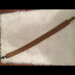 L&D Leather Turquoise Studded Belt
